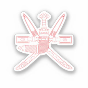 Sticker Emblème national d'Oman