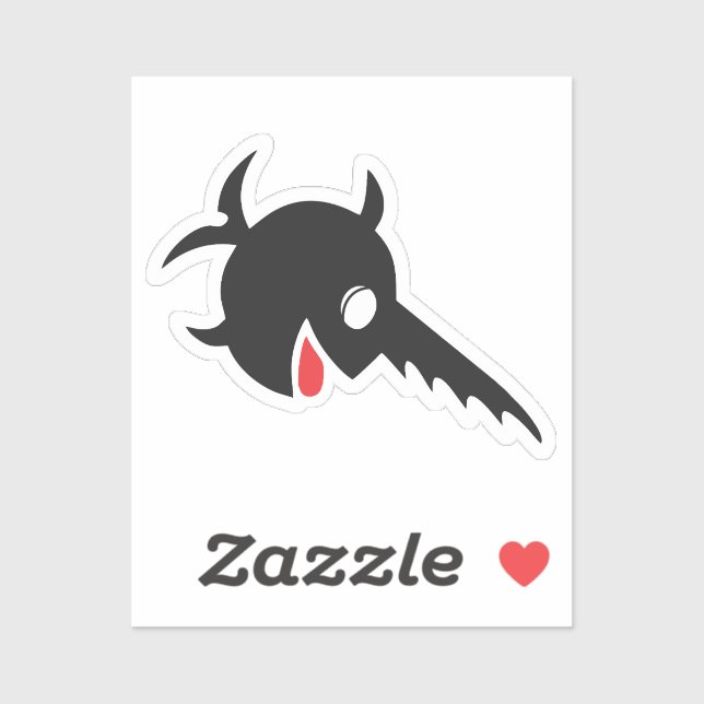 Sticker Emblème U-96 - L'espadon riant (Feuille)