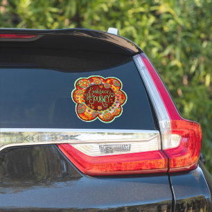 Sticker Embrassez l'autocollant d'inspirété florale du voy