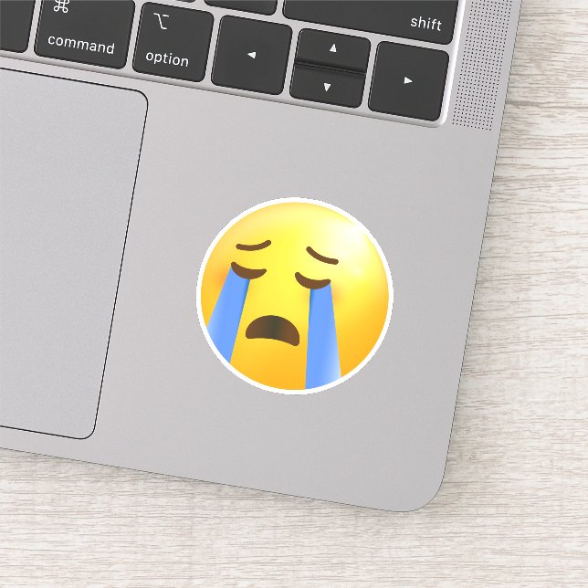 Sticker Emoji face à pleurer haut (Détail)