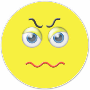 Sticker Emoji Grumeux Et En Colère