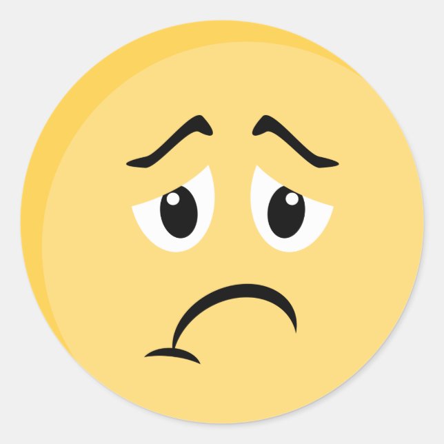 Sticker Emoji triste (Devant)