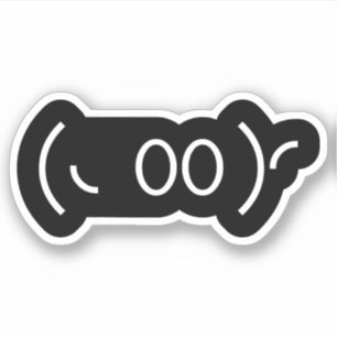 Sticker Émoticône japonais fantôme de Kaomoji