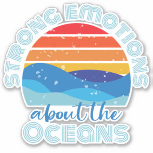 Sticker Émotions fortes sur les océans Retro Sunset