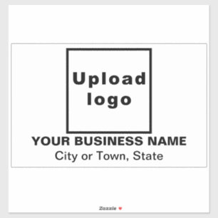 Sticker Emplacement commercial sur grand rectangle blanc V
