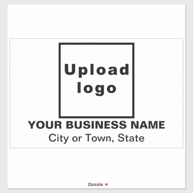 Sticker Emplacement commercial sur grand rectangle blanc V (Feuille)