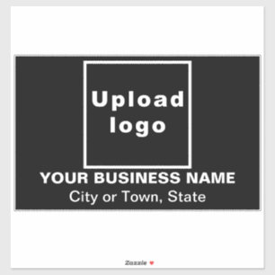 Sticker Emplacement commercial sur grand rectangle noir Vi