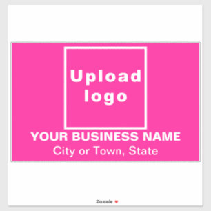 Sticker Emplacement commercial sur grand rectangle rose Vi