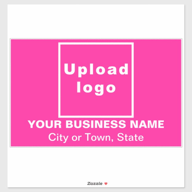 Sticker Emplacement commercial sur grand rectangle rose Vi (Feuille)