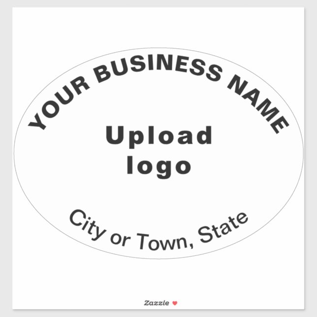 Sticker Emplacement de l'entreprise sur blanc Grande forme (Feuille)