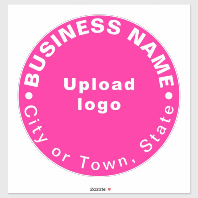 Sticker Emplacement de l'entreprise sur rose grand vinyle  (Feuille)