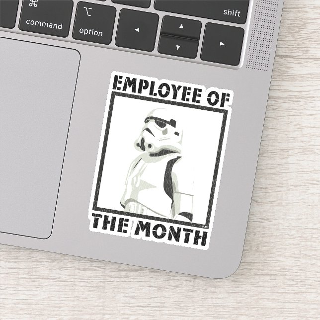 Sticker Employé du mois - Stormtrooper (Détail)