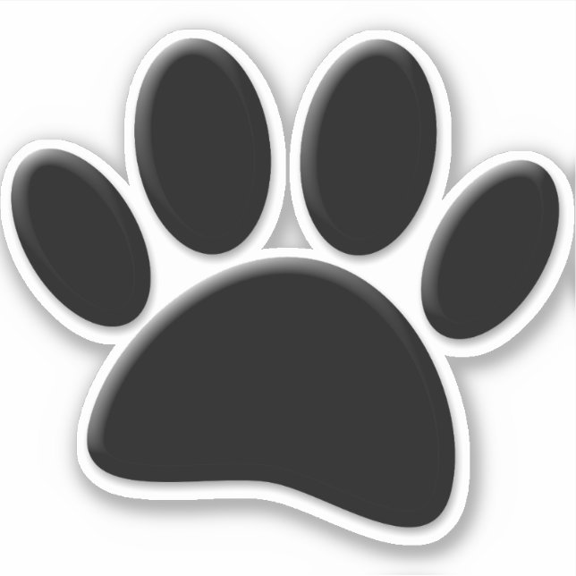 Sticker Empreinte de chien (Devant)