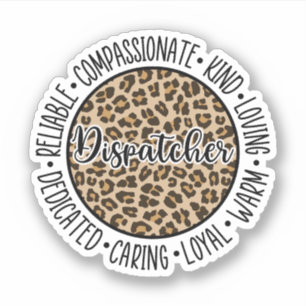 Sticker Empreinte de léopard de répartiteur - Dispatcher d