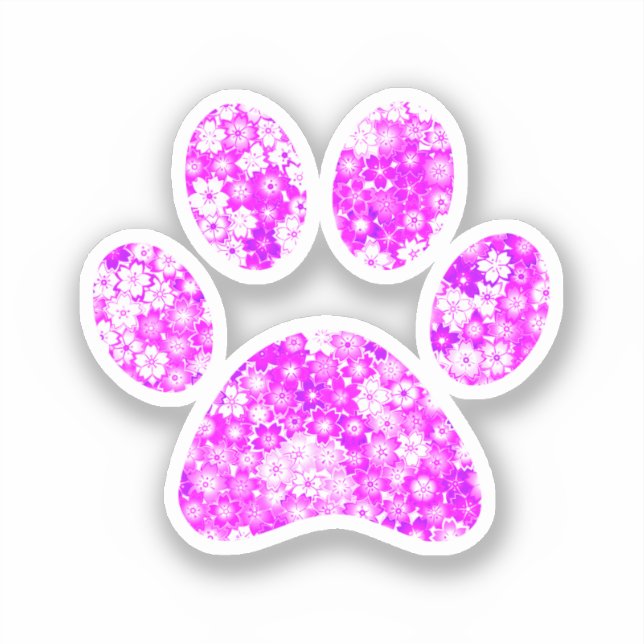 Sticker Empreinte de patte (Recto)