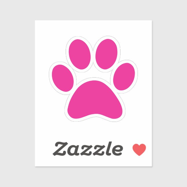 Sticker Empreinte de patte (Feuille)