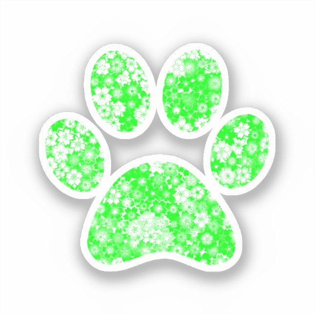 Sticker Empreinte de patte (Recto)