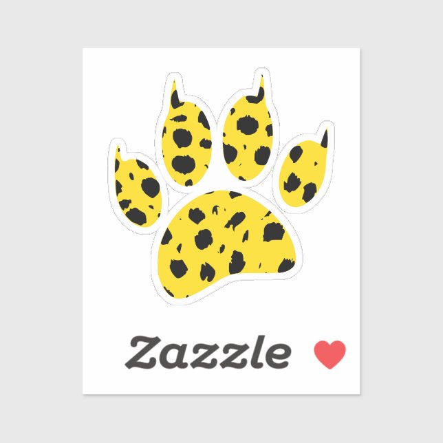 Sticker Empreinte de patte Cheetah (Feuille)