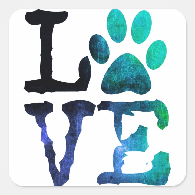 Sticker Empreinte de patte de chien (Devant)