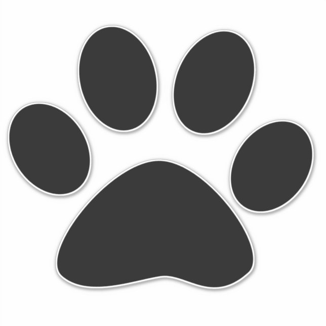 Sticker Empreintes de pattes Motif personnalisé mignon noi (Devant)