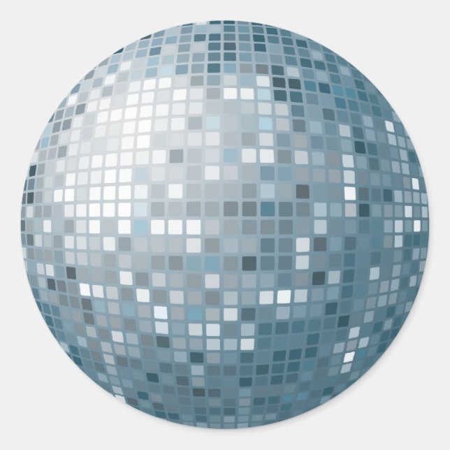 Sticker en argent Disco Ball (Devant)