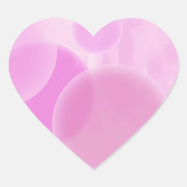 Sticker en bulles roses (Devant)