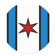Sticker en cercle blanc moderne