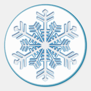 Sticker en cristal de glace bleu