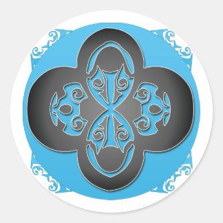 Sticker en croix noire - Customisé