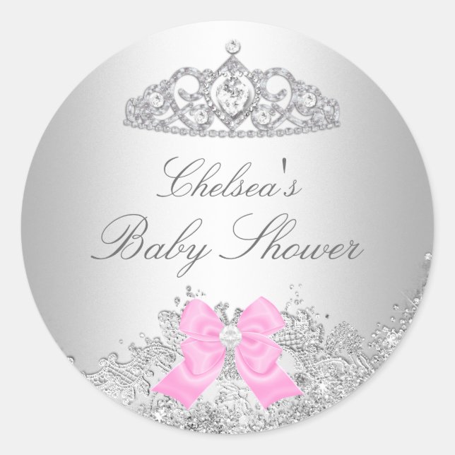 Sticker en diamant et Baby shower Tiara (Devant)