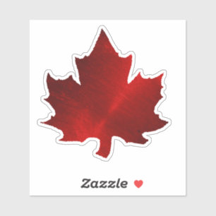 Sticker en feuille d'érable rouge du CANADA
