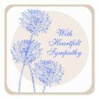 Sticker en Fleurs Bleues et Cercles Tan