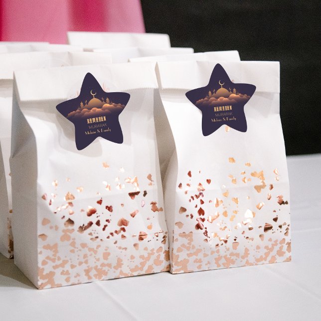 Sticker en forme d'étoile Ramadan Moubarak (Créateur téléchargé)