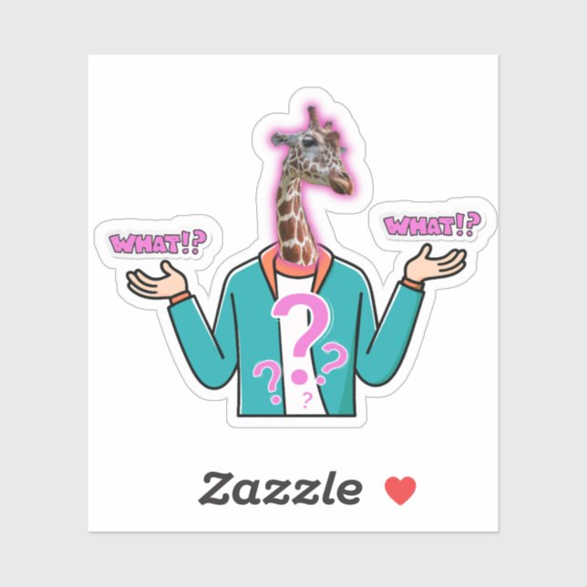Sticker en Giraffe (Feuille)