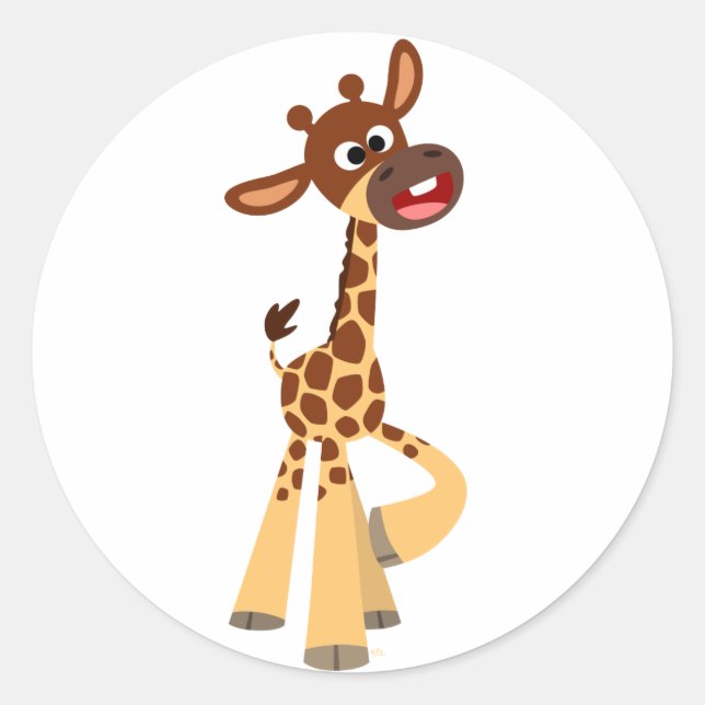 Sticker en Giraffe Bébé Carton mignon (Devant)