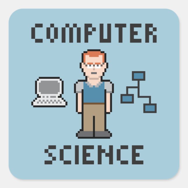 Sticker en informatique Pixel (Devant)