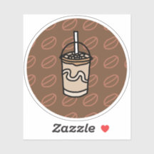 Sticker en latte glacée jonction Java