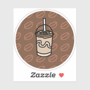 Sticker en latte glacée jonction Java