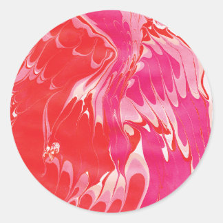 Sticker en marbre rouge
