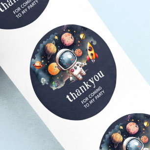 Sticker en Merci bleu des Planètes de l'extérieur