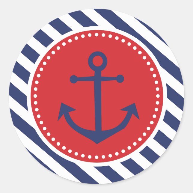 Sticker en Merci de la marine Ancres nautiques (Devant)