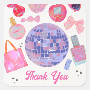 Sticker en Merci Disco Ball