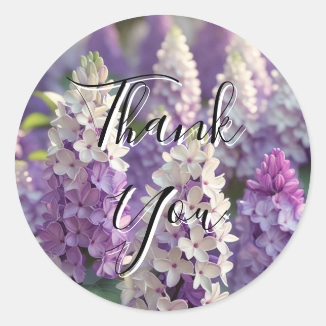 Sticker en Merci Lilac violet (Devant)