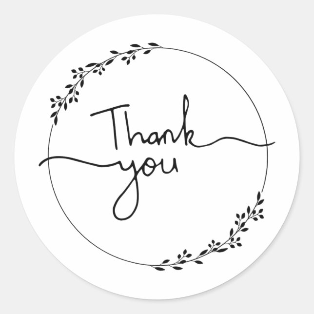 Sticker en Merci manuscrit (Devant)