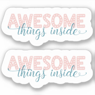 Sticker en Merci rose pour petites entreprises