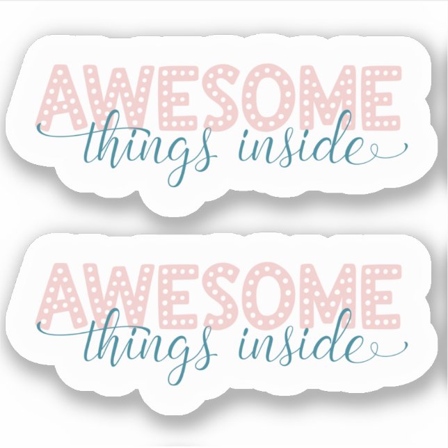 Sticker en Merci rose pour petites entreprises (Devant)