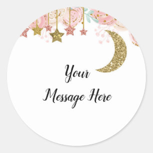 Sticker en Merci scintillant or