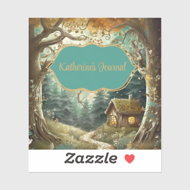 Sticker en plaque de journal Fairytale Woodland Jo (Feuille)