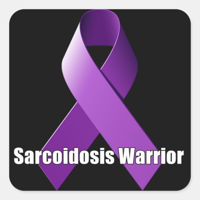 Sticker en ruban violet pour guerrier de sarcoïdos (Devant)