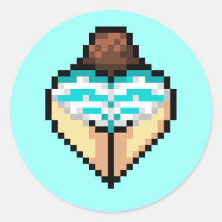 Sticker en shimapan bleu ciel